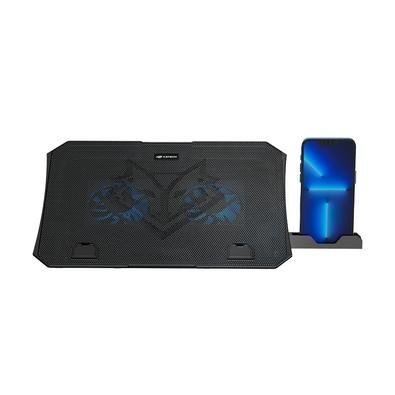 Suporte Para Notebook 15.6" C3Tech, 2 Coolers, LED Azul - NBC-40BK Suporte Para Notebook 15.6" C3Tech, 2 Coolers, LED Azul - NBC-40BK
