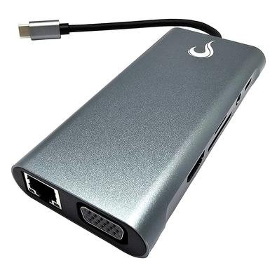 HUB Rise Mode 06 Pro USB-C 3.0, 11 em 1, para HDMI, VGA, Cartão SD, Ethernet, Áudio, 3x USB 2.0, 1x USB 3.0, Cinza - RM-HUB-06-PRO HUB Rise Mode 06 Pro USB-C 3.0, 11 em 1, para HDMI, VGA, Cartão SD, Ethernet, Áudio, 3x USB 2.0, 1x USB 3.0, Cinza - RM-HUB-06-PRO