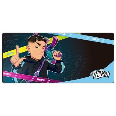 Mousepad Gamer Force One Skyhawk XXL Thurzin Special Edition, Control, Extra Grande, 900x400x3mm - FR.MP.SH.15 Mousepad Gamer Force One Skyhawk XXL Thurzin Special Edition, Control, Extra Grande, 900x400x3mm - FR.MP.SH.15