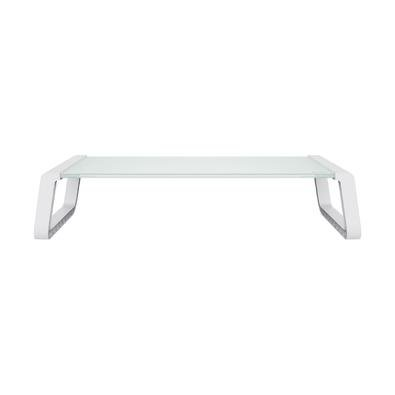 Suporte para Monitor Trust Monta, Vidro Temperado, Base Elevada, Organizador de Mesa, Branco - 25351 Suporte para Monitor Trust Monta, Vidro Temperado, Base Elevada, Organizador de Mesa, Branco - 25351