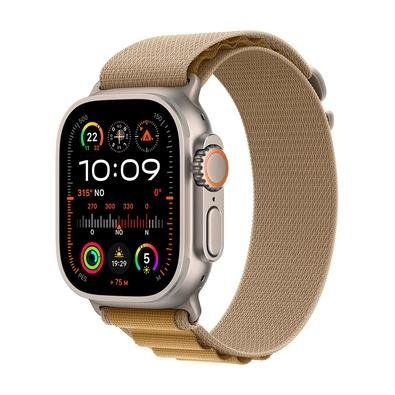 Apple Watch Ultra 2 GPS + Cellular, Caixa Natural de Titânio de 49 mm, Pulseira Loop Alpina Canela, Tamanho M - MX4F3BE/A Apple Watch Ultra 2 GPS + Cellular, Caixa Natural de Titânio de 49 mm, Pulseira Loop Alpina Canela, Tamanho M - MX4F3BE/A