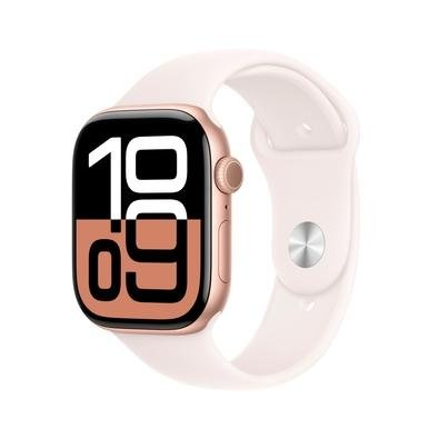 Apple Watch Series 10 GPS + Cellular, Caixa Cor de Ouro Rosa de Alumínio de 46 mm, Pulseira Esportiva Blush-Clara, Tamanho P/M - MWY63AM/A Apple Watch Series 10 GPS + Cellular, Caixa Cor de Ouro Rosa de Alumínio de 46 mm, Pulseira Esportiva Blush-Clara, Tamanho P/M - MWY63AM/A