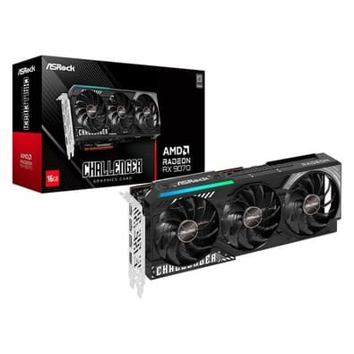 Placa de Vídeo ASRock RX 9070 Challenger AMD Radeon, LED, 16GB, GDDR6, FidelityFX, RDNA - 90-GA5NZZ-00UANF Placa de Vídeo ASRock RX 9070 Challenger AMD Radeon, LED, 16GB, GDDR6, FidelityFX, RDNA - 90-GA5NZZ-00UANF