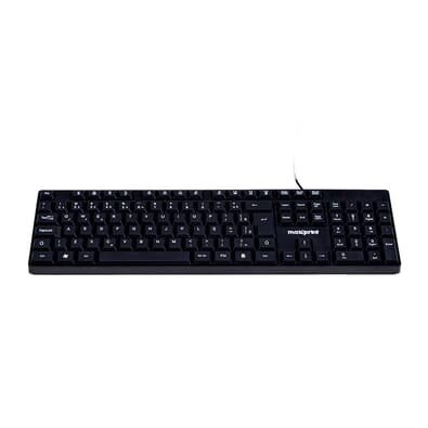 Teclado Maxprint OFFICEEASY , Multimidia por FN, USB 2.0, ABNT2, Preto - 60000153 Teclado Maxprint OFFICEEASY , Multimidia por FN, USB 2.0, ABNT2, Preto - 60000153