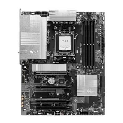Placa Mãe MSI PRO B850-P WIFI, AMD, Socket AM5, ATX, DDR5 UDIMM, Wi-Fi 7, Preto - PROB850PWIFI Placa Mãe MSI PRO B850-P WIFI, AMD, Socket AM5, ATX, DDR5 UDIMM, Wi-Fi 7, Preto - PROB850PWIFI