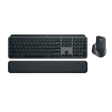 Kit Teclado e Mouse Sem Fio MX Keys S, Bluetooth ou Receptor Logi Bolt, com Apoio para as Mãos, Grafite - 920-011605 Kit Teclado e Mouse Sem Fio MX Keys S, Bluetooth ou Receptor Logi Bolt, com Apoio para as Mãos, Grafite - 920-011605