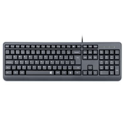 Teclado Office Redragon Membrana, Full Size, ABNT2, Preto - BK-7092 PT Teclado Office Redragon Membrana, Full Size, ABNT2, Preto - BK-7092 PT