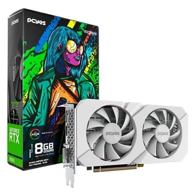 Placa De Vídeo Pcyes Projeto Edge GPU RTX 3050 NVIDIA Geforce, 8GB, GDDR6, 128Bit, Branco - PVRTX30508WTPE Placa De Vídeo Pcyes Projeto Edge GPU RTX 3050 NVIDIA Geforce, 8GB, GDDR6, 128Bit, Branco - PVRTX30508WTPE