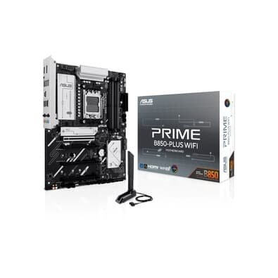 Placa Mãe ASUS PRIME B850-PLUS WIFI, AMD AM5 , ATX, DDR5, Preto Placa Mãe ASUS PRIME B850-PLUS WIFI, AMD AM5 , ATX, DDR5, Preto