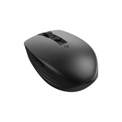 Mouse sem Fio HP 710, Design Ambidestro, com 6 Botões Personalizáveis, 3000 DPI, Bluetooth ou com Dongle, Recarregável, Preto - 6E6F2AA Mouse sem Fio HP 710, Design Ambidestro, com 6 Botões Personalizáveis, 3000 DPI, Bluetooth ou com Dongle, Recarregável, Preto - 6E6F2AA