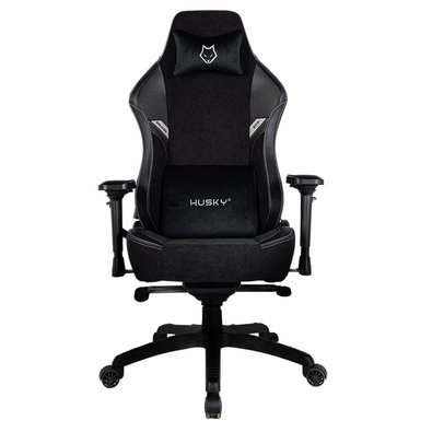 Cadeira Gamer Husky Saucer, Até 150Kg, Braço 4D, Almofadas de Apoio, Massageador de Lombar, Reclinável 135º, Tecido, Preta - HCG800PTT Cadeira Gamer Husky Saucer, Até 150Kg, Braço 4D, Almofadas de Apoio, Massageador de Lombar, Reclinável 135º, Tecido, Preta - HCG800PTT