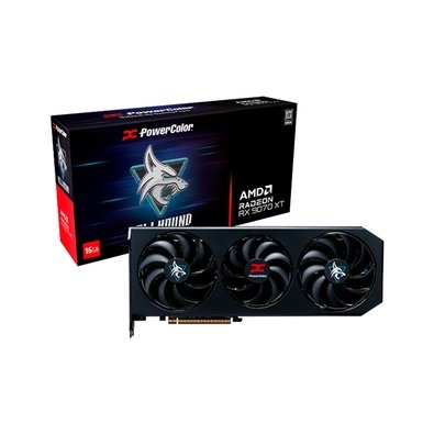 Placa de Vídeo PowerColor Hellhound AMD Radeon RX 9070 XT 16GB GDDR6 - RX9070XT 16G-L/OC Placa de Vídeo PowerColor Hellhound AMD Radeon RX 9070 XT 16GB GDDR6 - RX9070XT 16G-L/OC