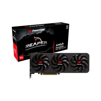 Placa de Vídeo PowerColor Reaper AMD Radeon RX 9070 XT 16GB GDDR6 - RX9070XT 16G-A