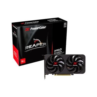 Placa de Vídeo PowerColor RX 9060 XT Reaper AMD Radeon, 8GB, GDDR6, 128bits, OpenGL 4.6, RDNA 4 - RX9060XT 8G-A Placa de Vídeo PowerColor RX 9060 XT Reaper AMD Radeon, 8GB, GDDR6, 128bits, OpenGL 4.6, RDNA 4 - RX9060XT 8G-A
