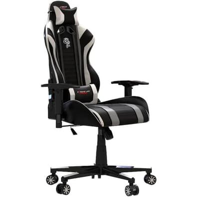 Cadeira Gamer ELG Black Hawk, Até 140 kg, Apoio Cervical, Encosto Reclinável, Apoio De Braços, Ajuste De Altura, Preto e Branco - CH05BKWH Cadeira Gamer ELG Black Hawk, Até 140 kg, Apoio Cervical, Encosto Reclinável, Apoio De Braços, Ajuste De Altura, Preto e Branco - CH05BKWH