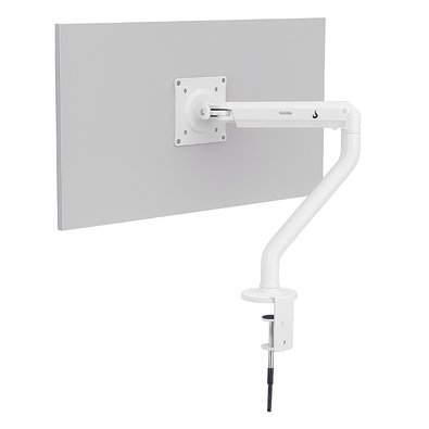 Suporte de Mesa Articulado para Monitor de 15" a 34" Iron Lift Rise Mode, Ajuste de altura, Pistão a Gás, Vesa, Branco - RM-IL-01-W Suporte de Mesa Articulado para Monitor de 15" a 34" Iron Lift Rise Mode, Ajuste de altura, Pistão a Gás, Vesa, Branco - RM-IL-01-W