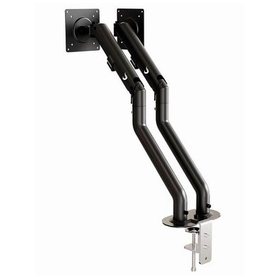 Suporte de Mesa Articulado para 2 Monitores de 15" a 34" Dual Iron Lift Rise Mode, Ajuste de altura, Pistão a Gás, Preto - RM-IL-02-B Suporte de Mesa Articulado para 2 Monitores de 15" a 34" Dual Iron Lift Rise Mode, Ajuste de altura, Pistão a Gás, Preto - RM-IL-02-B