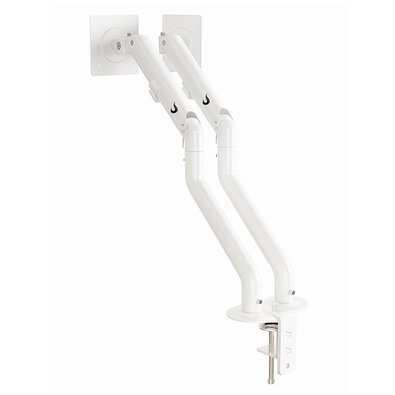 Suporte de Mesa Articulado para 2 Monitores de 15" a 34" Dual Iron Lift Rise Mode, Ajuste de altura, Pistão a Gás, Branco - RM-IL-02-W Suporte de Mesa Articulado para 2 Monitores de 15" a 34" Dual Iron Lift Rise Mode, Ajuste de altura, Pistão a Gás, Branco - RM-IL-02-W