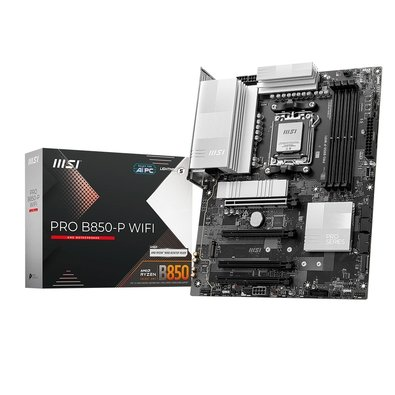 Placa Mãe MSI PRO B850M-P WIFI, AMD AM5, mATX, DDR5, Bluetooth, Preto - PRO B850M-P WIFI Placa Mãe MSI PRO B850M-P WIFI, AMD AM5, mATX, DDR5, Bluetooth, Preto - PRO B850M-P WIFI