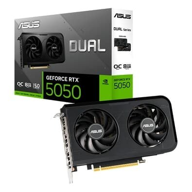 Placa de Vídeo Asus DUAL RTX 5050 OC 8G NVIDIA GeForce, 8GB, GDDR6, 128-bit, OpenGL 4.6, DLSS 4, Ray Tracing - 90YV0N72-M0NA00 Placa de Vídeo Asus DUAL RTX 5050 OC 8G NVIDIA GeForce, 8GB, GDDR6, 128-bit, OpenGL 4.6, DLSS 4, Ray Tracing - 90YV0N72-M0NA00
