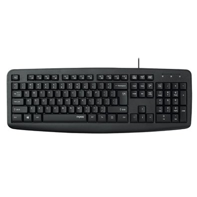 Teclado Rapoo NK2600, 104 Teclas de Membrana, Teclas Multimídia, Resistente a Líquidos, USB, Preto- NK2600 Teclado Rapoo NK2600, 104 Teclas de Membrana, Teclas Multimídia, Resistente a Líquidos, USB, Preto- NK2600