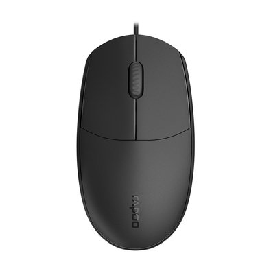 Mouse Óptico Rapoo N100C, 1000 DPI, Design Ambidestro, Plug & Play, USB, Preto - N100C Mouse Óptico Rapoo N100C, 1000 DPI, Design Ambidestro, Plug & Play, USB, Preto - N100C