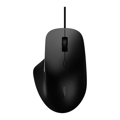 Mouse Óptico Rapoo N500, 3600 DPI, 6 Botões, Design Ambidestro, Ergonômico, Preto - N500 Mouse Óptico Rapoo N500, 3600 DPI, 6 Botões, Design Ambidestro, Ergonômico, Preto - N500