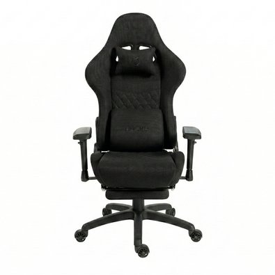 Cadeira Gamer Husky Tempest 4D, Até 145kg, Braços 4D, Almofadas, Reclinável 150º, Tecido, Descanso para Pés, Preta Tecido - HCG700PTT4D Cadeira Gamer Husky Tempest 4D, Até 145kg, Braços 4D, Almofadas, Reclinável 150º, Tecido, Descanso para Pés, Preta Tecido - HCG700PTT4D