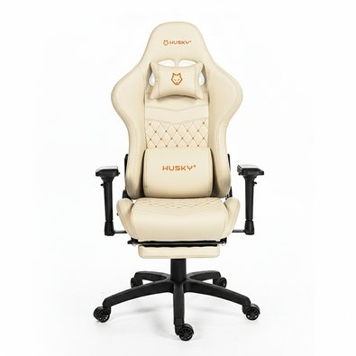 Cadeira Gamer Husky Tempest 4D, Até 145kg, Braços 4D, Almofadas, Reclinável 150º, PU, Descanso para Pés, Branca - HCG700BR4D Cadeira Gamer Husky Tempest 4D, Até 145kg, Braços 4D, Almofadas, Reclinável 150º, PU, Descanso para Pés, Branca - HCG700BR4D