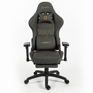 Cadeira Gamer Husky Tempest 4D, Até 145kg, Braços 4D, Almofadas, Reclinável 150º, PU, Descanso para Pés, Cinza - HCG700CZ4D Cadeira Gamer Husky Tempest 4D, Até 145kg, Braços 4D, Almofadas, Reclinável 150º, PU, Descanso para Pés, Cinza - HCG700CZ4D