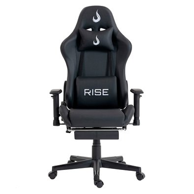 Cadeira Gamer Rise Mode X02, Ângulo Ajustável, Até 130Kg, Braço 2D, Apoio Para os Pés Retrátil, Preta - RM-CG-X02-BK Cadeira Gamer Rise Mode X02, Ângulo Ajustável, Até 130Kg, Braço 2D, Apoio Para os Pés Retrátil, Preta - RM-CG-X02-BK