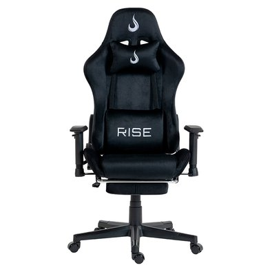 Cadeira Gamer Rise Mode X02, Ângulo Ajustável, Até 130Kg, Braço 2D, Apoio Para os Pés Retrátil, Preta - RM-CG-X02-BK-FBC Cadeira Gamer Rise Mode X02, Ângulo Ajustável, Até 130Kg, Braço 2D, Apoio Para os Pés Retrátil, Preta - RM-CG-X02-BK-FBC