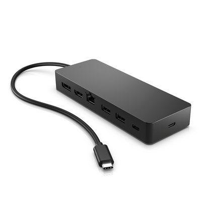 Hub USB-C HP Universal Multiport, 7 em 1, HDMI, DisplayPort, Ethernet, Suporte 2x 4K, Cinza Espacial - 50H98AA#ABL Hub USB-C HP Universal Multiport, 7 em 1, HDMI, DisplayPort, Ethernet, Suporte 2x 4K, Cinza Espacial - 50H98AA#ABL