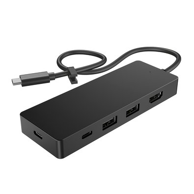 Hub USB-C HP Travel G3, 5 em 1, HDMI, Suporte 4K, Power Delivery, Preto - 86T46AA#ABA Hub USB-C HP Travel G3, 5 em 1, HDMI, Suporte 4K, Power Delivery, Preto - 86T46AA#ABA