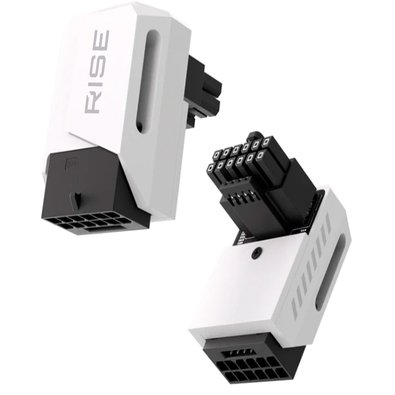 Adaptador para Cabo de Fonte PCIE 5.0 12VHPWR 90 Graus Standard Rise Mode, Branco - RM-ADPCIE-90-FW Adaptador para Cabo de Fonte PCIE 5.0 12VHPWR 90 Graus Standard Rise Mode, Branco - RM-ADPCIE-90-FW