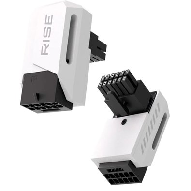 Adaptador para Cabo de Fonte PCIE 5.0 12VHPWR 90 Graus Reverse Rise Mode, Branco - RM-ADPCIE-90-FW-RV Adaptador para Cabo de Fonte PCIE 5.0 12VHPWR 90 Graus Reverse Rise Mode, Branco - RM-ADPCIE-90-FW-RV