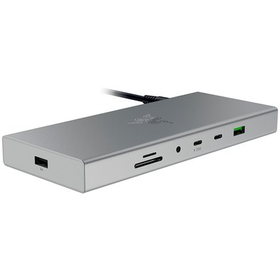 Dock Station Razer USB-C 4, Adaptador Multiportas 14 em 1, Mercury White - RC21-02280200-R3U1 Dock Station Razer USB-C 4, Adaptador Multiportas 14 em 1, Mercury White - RC21-02280200-R3U1