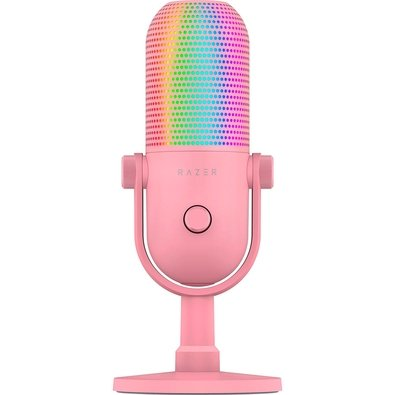 Microfone Razer Seiren V3 Chroma, RGB, Conexão USB, Quartz - RZ19-05060300-R3U1 Microfone Razer Seiren V3 Chroma, RGB, Conexão USB, Quartz - RZ19-05060300-R3U1