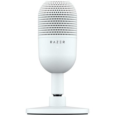 Microfone Razer Seiren V3 Mini, Ultracompacto, Conexão USB, Branco - RZ19-05050300-R3U1