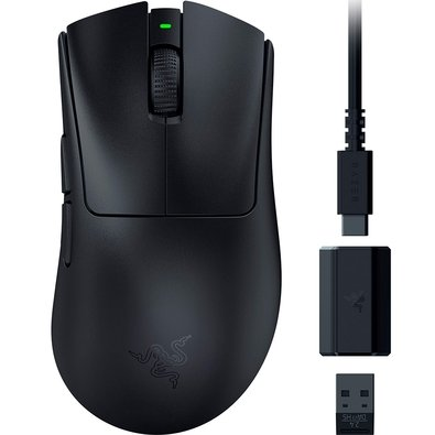Mouse Gamer Sem Fio Razer DeathAdder V3 HyperSpeed, 30000 DPI, Preto - RZ01-05140100-R3U1 Mouse Gamer Sem Fio Razer DeathAdder V3 HyperSpeed, 30000 DPI, Preto - RZ01-05140100-R3U1