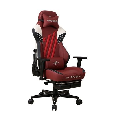 Cadeira Gamer 1STPLAYER DUKE, Até 160kg, Almofadas e Apoio para os Pés, Cilindro de Gás Classe 4, Preta, Branca e Vermelha - DUKE-FR-BKWHRE Cadeira Gamer 1STPLAYER DUKE, Até 160kg, Almofadas e Apoio para os Pés, Cilindro de Gás Classe 4, Preta, Branca e Vermelha - DUKE-FR-BKWHRE