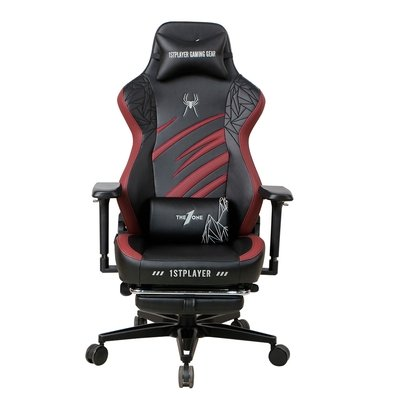 Cadeira Gamer 1STPLAYER DUKE, Até 160kg, Almofadas e Apoio para os Pés, Cilindro de Gás Classe 4, Preta e Vermelha - DUKE-FR-BKRE Cadeira Gamer 1STPLAYER DUKE, Até 160kg, Almofadas e Apoio para os Pés, Cilindro de Gás Classe 4, Preta e Vermelha - DUKE-FR-BKRE