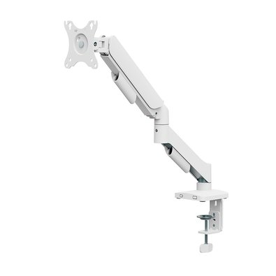 Suporte de Mesa Articulado Bluecase Ergo Flexy para Monitor, 17" a 32", com Portas USB, Suspensão Mecânica, Até 9kg, Branco - BSMTS01U-1WBX Suporte de Mesa Articulado Bluecase Ergo Flexy para Monitor, 17" a 32", com Portas USB, Suspensão Mecânica, Até 9kg, Branco - BSMTS01U-1WBX