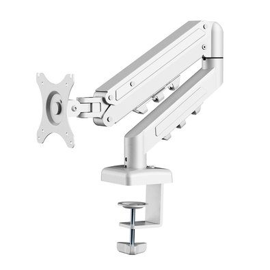 Suporte de Mesa Articulado para Monitor de 17" a 32" FlexiSpot F5, Ajustes com Pistão a Gás, VESA, Branco - F5W Suporte de Mesa Articulado para Monitor de 17" a 32" FlexiSpot F5, Ajustes com Pistão a Gás, VESA, Branco - F5W