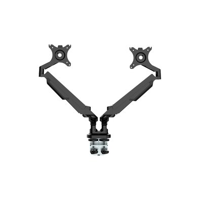 Suporte de Mesa Articulado para 2 Monitores de 17" a 32" FlexiSpot MA8D2, Ajustes com Pistão a Gás, VESA, Preto - MA8D2B Suporte de Mesa Articulado para 2 Monitores de 17" a 32" FlexiSpot MA8D2, Ajustes com Pistão a Gás, VESA, Preto - MA8D2B