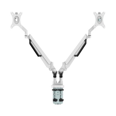 Suporte de Mesa Articulado para 2 Monitores de 17" a 32" FlexiSpot MA8D2, Ajustes com Pistão a Gás, VESA, Branco - MA8D2W Suporte de Mesa Articulado para 2 Monitores de 17" a 32" FlexiSpot MA8D2, Ajustes com Pistão a Gás, VESA, Branco - MA8D2W