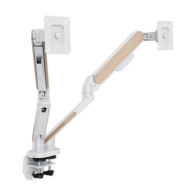 Suporte de Mesa Articulado para 2 Monitores de 17" a 39" FlexiSpot M9D, Ajustes com Pistão a Gás, VESA, Branco - M9D-WO Suporte de Mesa Articulado para 2 Monitores de 17" a 39" FlexiSpot M9D, Ajustes com Pistão a Gás, VESA, Branco - M9D-WO