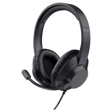 Headset Trust Ayda Max, Conexão USB, com Microfone, Preto - 25461 Headset Trust Ayda Max, Conexão USB, com Microfone, Preto - 25461