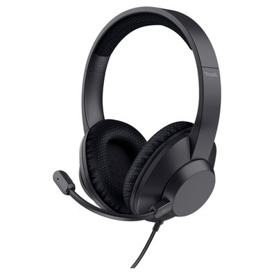 Headset Trust Ayda Max, Conexão USB, com Cancelamento de Ruído (ENC), Preto - 25462 Headset Trust Ayda Max, Conexão USB, com Cancelamento de Ruído (ENC), Preto - 25462