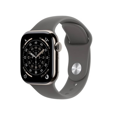 Apple Watch Series 11 GPS + Cellular, Caixa Natural de Titânio de 42 mm, Pulseira esportiva Cinza-pedra, Tamanho M/G - MF8N4AM/A Apple Watch Series 11 GPS + Cellular, Caixa Natural de Titânio de 42 mm, Pulseira esportiva Cinza-pedra, Tamanho M/G - MF8N4AM/A